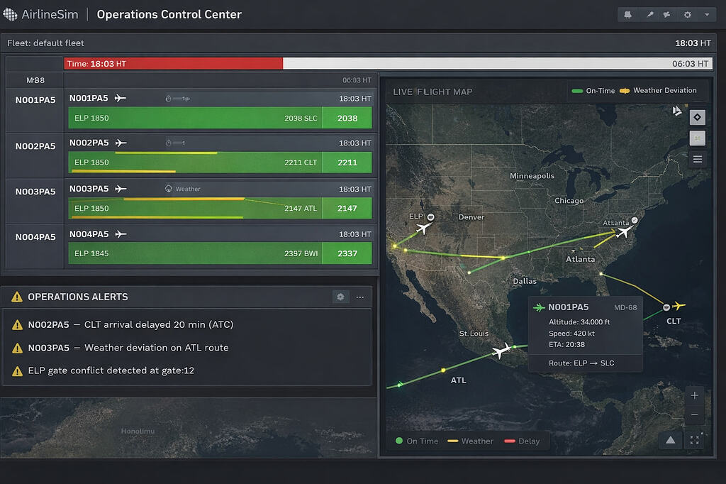 Revamping the Operations Control Center with Live Flight Tracking ...